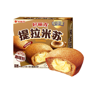 好丽友（ORION）提拉米苏12枚276g 休闲零食营养早餐夹心面包下午茶糕点点心零食