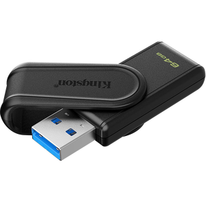 金士顿（Kingston）64GB USB3.2 Gen 1 U盘 DTXS 缤纷多彩旋转U盘 时尚便携 学习办公投标电脑优盘