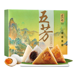 五芳斋五芳风华粽子礼盒1840克 12粽4蛋6口味 老字号 嘉兴特产