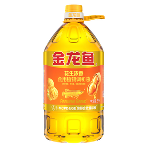 金龙鱼 食用油 花生浓香型浸出  食用植物调和油5L（新老包装随机发货）