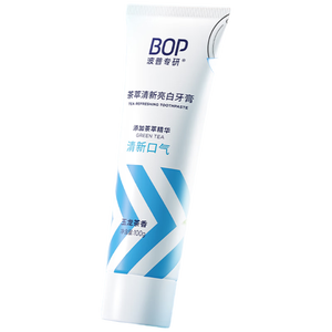 波普专研（bop）迪丽热巴同款茶萃香氛牙膏亮白牙齿持久清新口气成人正品100g