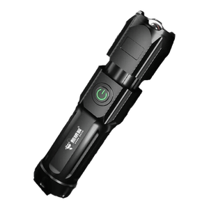 强光手电筒超量长续航变焦远射手电筒小型家用应急户外穿天炮潮流 【采销推荐】变焦超亮远射