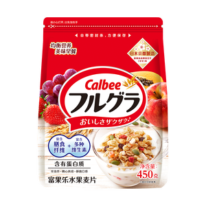 卡乐比（Calbee）原味水果麦片450克进口非油炸营养早餐代餐零食