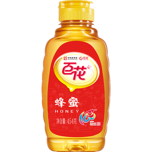 百花蜂蜜454g 百花蜜 挤压式瓶口中华老字号 早餐牛奶伴侣 节日礼品