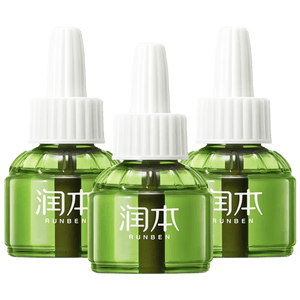 润本电蚊香液驱蚊液45ml*3瓶驱蚊防蚊补充装（无蚊香加热器）