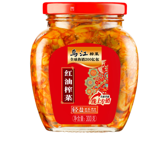 乌江榨菜 下饭菜 麻辣味 佐餐小菜 红油榨菜丝 300g瓶装 轻盐咸菜