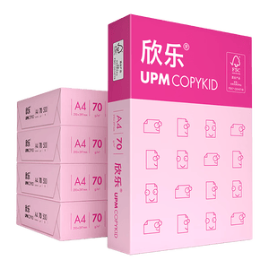 UPM桃欣乐 A4打印纸 70克500张*5包一箱 过机流畅彩印亮丽 全木浆a4复印纸 整箱2500张【高性价比款】
