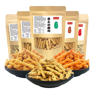 10袋零食大礼包麻花70g网红小麻花网红一整箱小吃怀旧粗粮 6口味各1大袋【共发6袋】