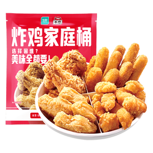 优形凤祥食品 炸鸡桶3.8斤 冷冻裹粉(炸鸡块+鸡米花+翅根+鸡棒)半成品