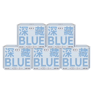 她研社深藏blue卫生巾套装日/夜组合290mm*30片超薄透气姨妈巾京东自营