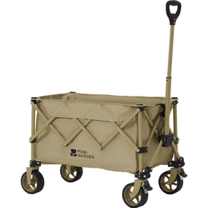 牧高笛（MOBIGARDEN）云际S聚拢四向折叠露营推车宽轮带刹车营地车 NX25689002 细沙黄