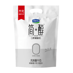 君乐宝 简醇 0蔗糖 100g *10袋  低温酸奶酸牛奶 健康轻食