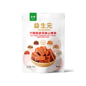 金晔0添加剂山楂条陈皮风味六物独立小包装儿童零食211g