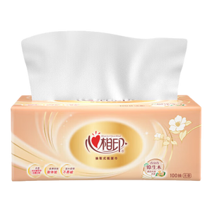 心相印（Mind Act Upon Mind）抽纸金装经典3层100抽纸巾餐巾纸面巾纸家用纸巾实惠装 3层 100抽*1包