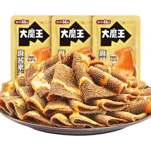 盐津铺子王一博大魔王麻酱素毛肚微辣味180g20小包魔芋爽火锅小吃零食