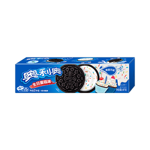 奥利奥（Oreo） 生日蛋糕味夹心饼干97g 办公室早餐下午茶休闲零食