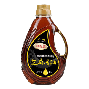 厨香悠芝麻香食用植物调和油香油黑芝麻凉拌菜食用芝麻香调味油 芝麻香油【250ml】