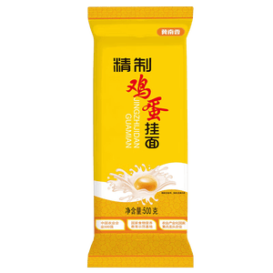 【渠道专享】冀南香精制鸡蛋挂面500g 早餐面条拌面鸡蛋面 冀南香鸡蛋挂面500g(3mm)*1袋【活动】