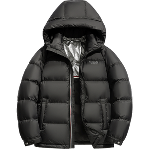 雪中飞【高蓬鹅绒】羽绒服男短款连帽新品时尚潮流90绒加厚保暖简约外套