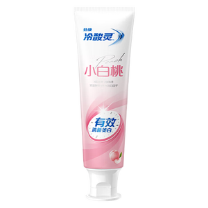 冷酸灵小白桃酵素牙膏 去渍亮白清新口气缓解牙齿敏感(沁甜白桃味)180克