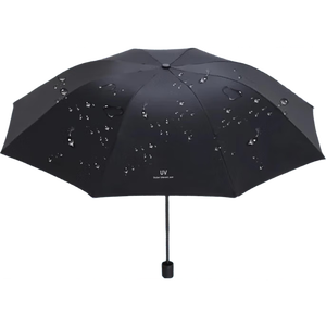 【全网爆款】手动UV折叠雨伞男女晴雨伞两用防晒遮阳黑胶伞 【福利爆款】颜色随机