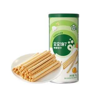 宝宝馋了婴幼儿棒棒饼干手指饼干一岁宝宝零食炭烧棒不添加食盐70g