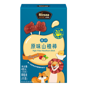 禾泱泱高纤原味山楂棒48g儿童宝宝零食富含膳食纤维水果条