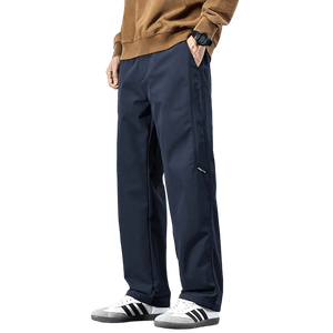 JEEP吉普休闲裤男夏季宽松工装裤子男士运动直筒男裤 藏青 XL