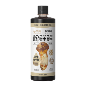 松鲜鲜X京觅 特级松茸鲜生抽618mL酿造酱油【0添加】炒菜凉拌提鲜调料