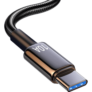 Type-C手机数据线10A快充适用华为荣耀小米魅族VIVOPPO车载平板通用闪充电线 绅士黑【1条装】 1.5米