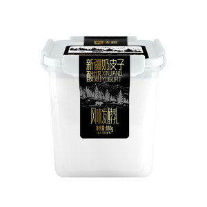天润X PLUS会员联名款 新疆奶皮子桶装酸奶低温风味发酵乳 880g*1
