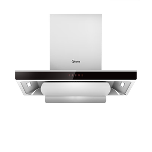 美的（Midea）抽吸排油烟机家用顶吸欧式吸油烟机22立方大吸力油烟机 挥手智控 抽烟机T36可配燃气灶
