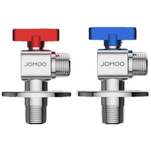 九牧（JOMOO）黄铜球阀全开大流量三角阀燃气热水器水阀加厚球阀套装02106