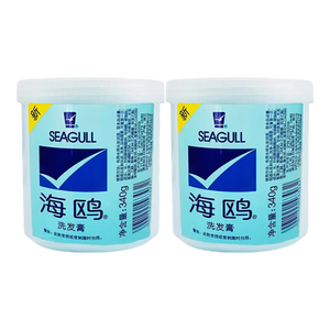 经典国货上海家化新款海鸥洗发膏清爽洗头膏洗发水 340g*2瓶