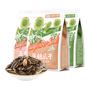 MAOKE毛嗑奇味小葵400g*3袋焦糖味瓜子葵花籽小颗粒坚果炒货休闲零食