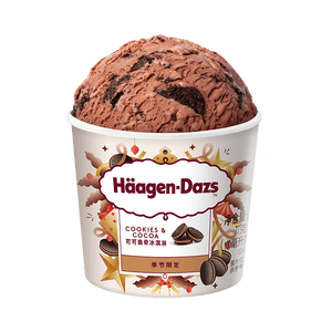 哈根达斯（Haagen-Dazs）可可曲奇口味冰淇淋 100ml/杯 雪糕