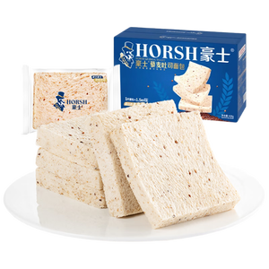 豪士面包全麦藜麦吐司420g早餐休闲零食0蔗糖健身代餐糕点切片面包片