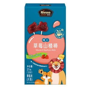 禾泱泱维C草莓山楂棒21g儿童宝宝零食富含膳食纤维水果条尝鲜