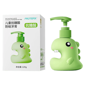 恐龙医生（PROTEFIX）儿童牙膏抗糖防蛀2-3-6-12岁含氟固齿换牙期宝宝牙膏草莓味120g