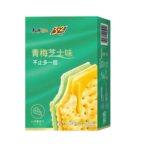 康师傅3+2苏打夹心饼干青梅芝士味100g休闲零食下午茶