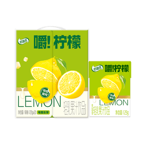 伊利【林一同款】优酸乳嚼柠檬 轻乳果汁饮品 125g*20盒
