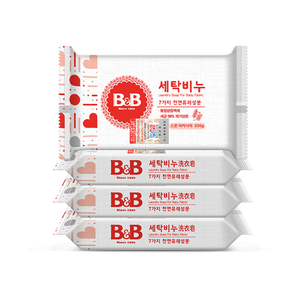 保宁（B&B）婴幼儿尿布洗衣皂儿童洗内衣内裤肥皂宝宝专用香皂【200g*4块】