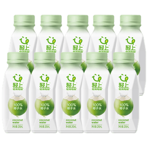 轻上（LIGHT UPPER）100%椰子水 椰汁饮料 含天然电解质 245ml*10瓶