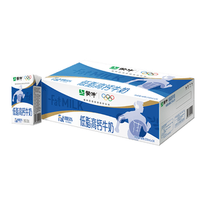 蒙牛【18天新鲜直达】低脂高钙牛奶250ml*24盒健身伴侣