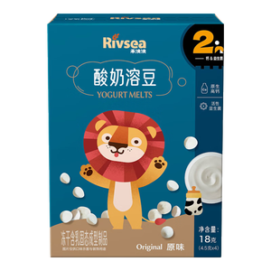 禾泱泱酸奶溶豆原味18g 宝宝零食高钙高蛋白入口易溶好吞咽