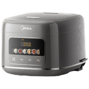 美的（Midea）电饭煲大布丁0涂层电饭锅4升316L母婴级不锈钢内胆3-4人家用多功能无涂层微压智能RE487S品牌官方