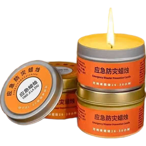 救援装备应急防灾蜡烛家用生存停电照明防风防水防火紧急备用 应急照明蜡烛5个