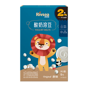 禾泱泱酸奶溶豆原味9g 高钙高蛋白入口易溶好吞咽宝宝零食尝鲜