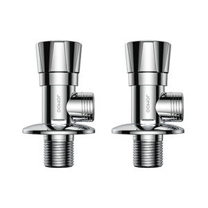九牧（JOMOO）黄铜加厚角阀三角阀1冷1热套装   02064-1C1-1 