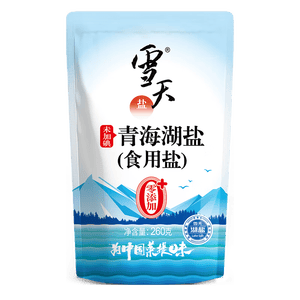 雪天青海湖盐260g*3【未加碘】0添加食用盐天然湖盐无碘盐家用
